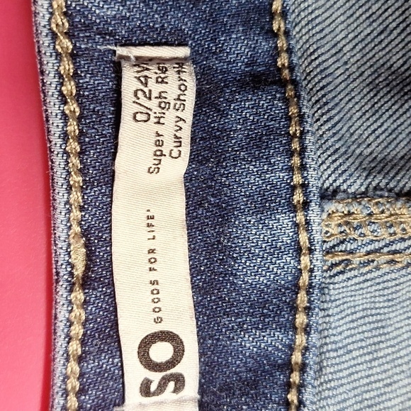 SO DENIM SHORTS SIZE 0/24W - Picture 3 of 4